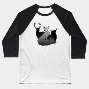 Mesmerizing Stag, Vixen, and Bull design Baseball T-Shirt